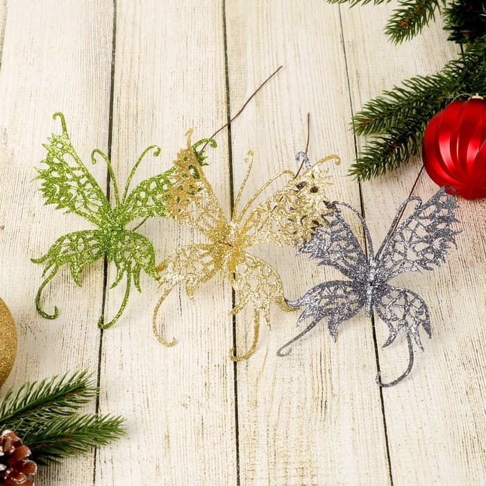 Декор «Перелив», бабочка с резными крыльями, 7.5×20 см, МИКС