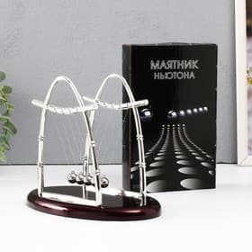 Маятник настольный антистресс «Шары Ньютона. Колыбель техно», овал, 10.5×18×13.5 см