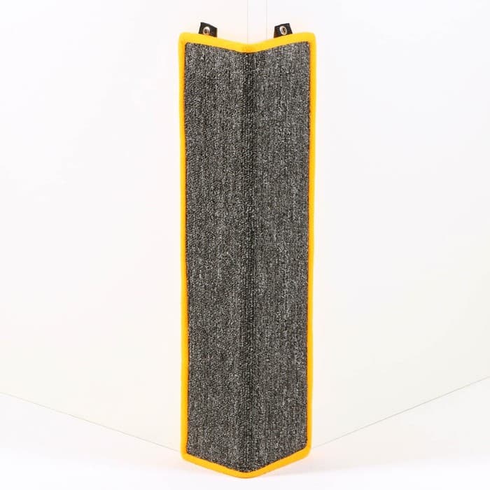 Когтеточка угловая, 55×11 см, с пропиткой, ковролин, цвет МИКС