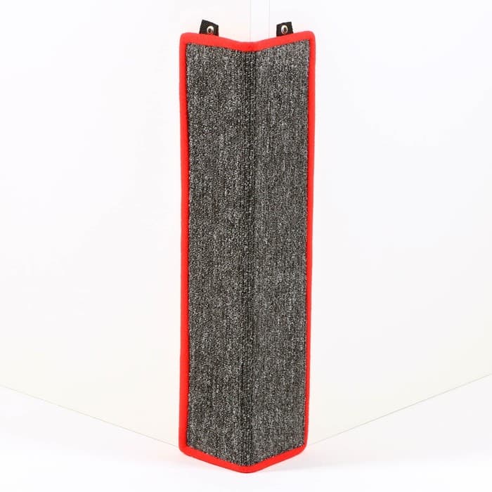 Когтеточка угловая, 55×11 см, с пропиткой, ковролин, цвет МИКС