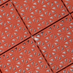 Универсальное покрытие для садовых дорожек POL-PLAST, 30×30 см, набор 9 шт., цвет терракот