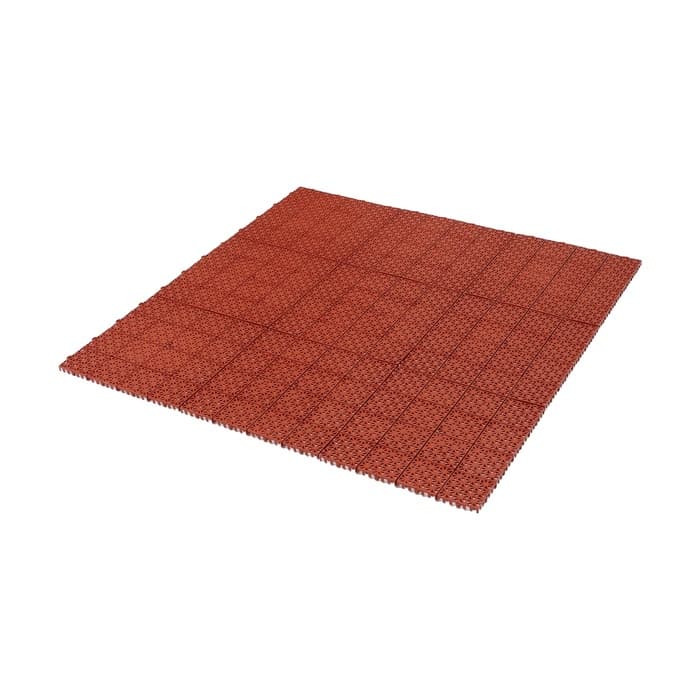 Универсальное покрытие для садовых дорожек POL-PLAST, 30×30 см, набор 9 шт., цвет терракот