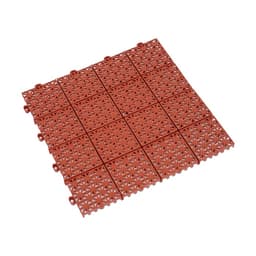 Универсальное покрытие для садовых дорожек POL-PLAST, 30×30 см, набор 9 шт., цвет терракот