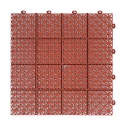 Универсальное покрытие для садовых дорожек POL-PLAST, 30×30 см, набор 9 шт., цвет терракот
