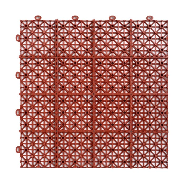 Универсальное покрытие для садовых дорожек POL-PLAST, 30×30 см, набор 9 шт., цвет терракот