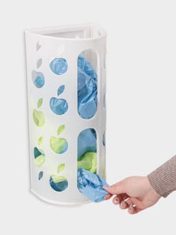 Корзина для пакетов Darel plastic «Яблоко», пластик, 16×13.5×37.5 см, МИКС