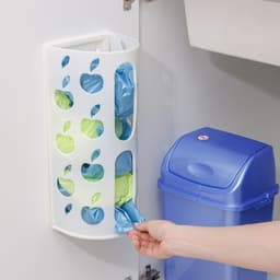 Корзина для пакетов Darel plastic «Яблоко», пластик, 16×13.5×37.5 см, МИКС