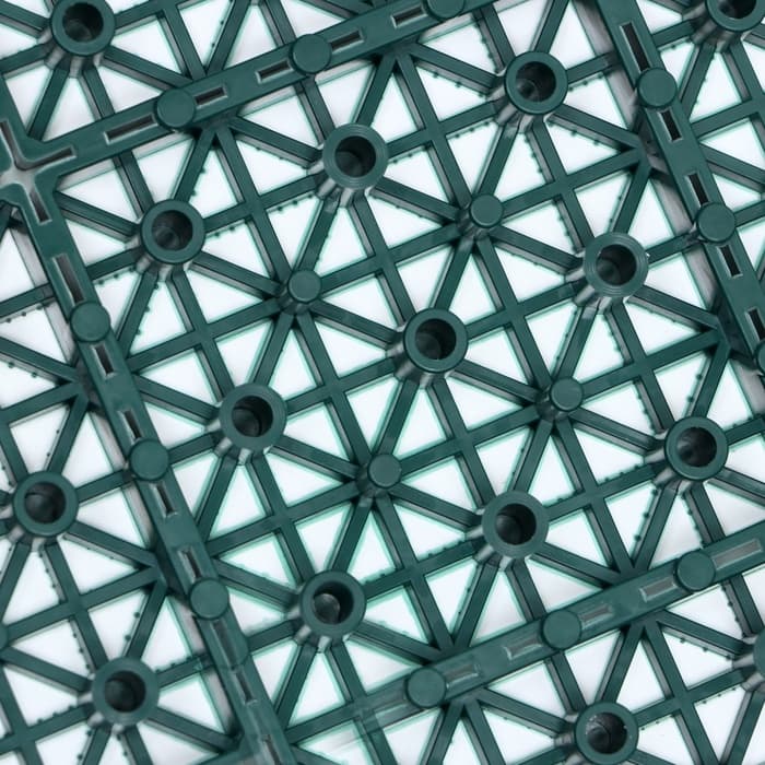 Универсальное покрытие для садовых дорожек POL-PLAST, 30×30 см, набор 9 шт., зелёное