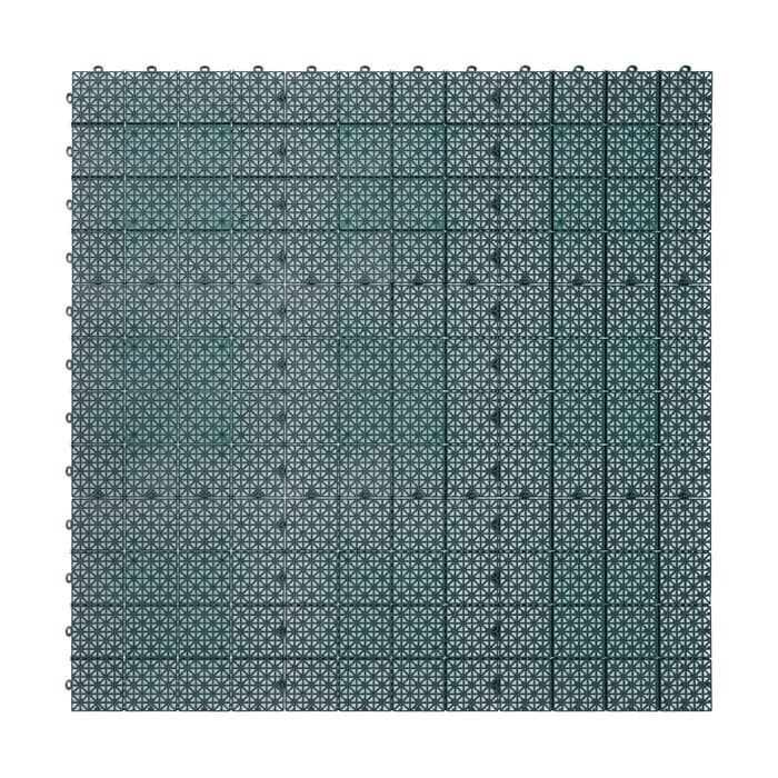 Универсальное покрытие для садовых дорожек POL-PLAST, 30×30 см, набор 9 шт., зелёное