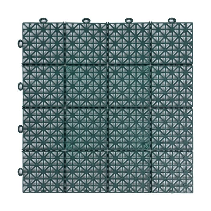 Универсальное покрытие для садовых дорожек POL-PLAST, 30×30 см, набор 9 шт., зелёное