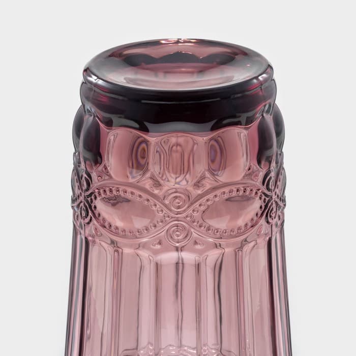 Набор стаканов Magistro «Ла-Манш», 350 мл, 8×12.5 см, 6 шт., стекло, розовый