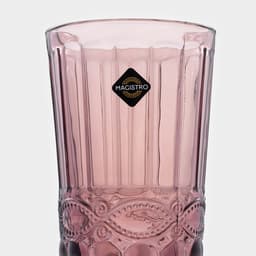 Набор стаканов Magistro «Ла-Манш», 350 мл, 8×12.5 см, 6 шт., стекло, розовый