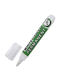Маркер перманентный, белый, узел 3 мм