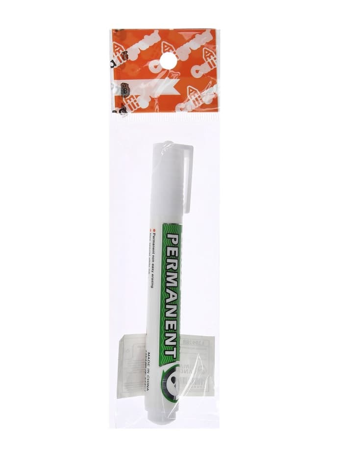 Маркер перманентный, белый, узел 3 мм