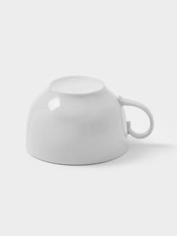 Чашка Дулевский фарфор «Янтарь», 210 мл, d=8.5 см, белая