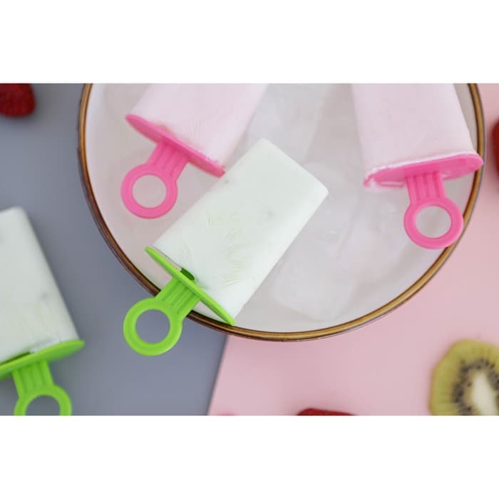 Форма для мороженого Доляна «Симпл», 6 ячеек, 50 мл, пластик, жёлтый, красный, бирюзовый