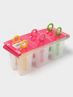 Форма для мороженого Доляна «Симпл», 6 ячеек, 50 мл, пластик, жёлтый, красный, бирюзовый