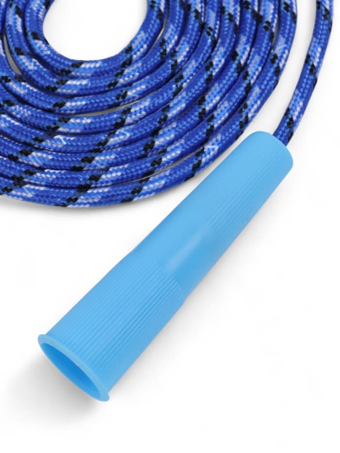 Скакалка детская, 2.2 м, регулируемая, нейлоновый трос, цвет МИКС