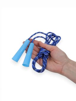 Скакалка детская, 2.2 м, регулируемая, нейлоновый трос, цвет МИКС
