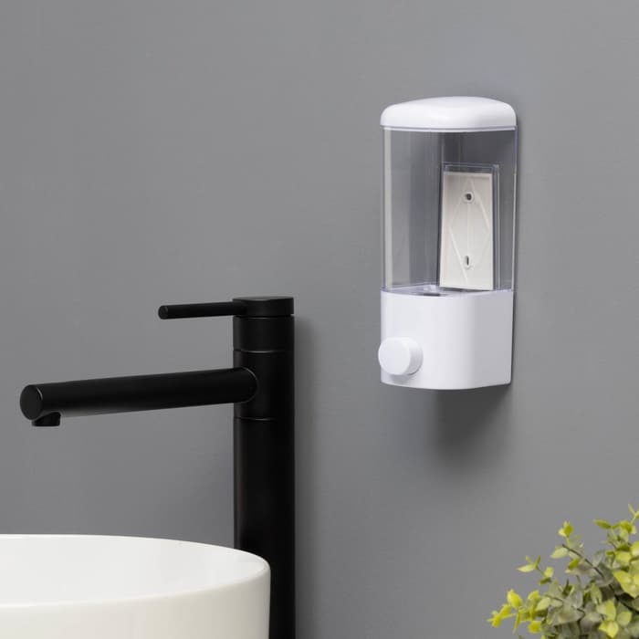 Диспенсер для жидкого мыла SAVANNA, механический, 500 мл, белый