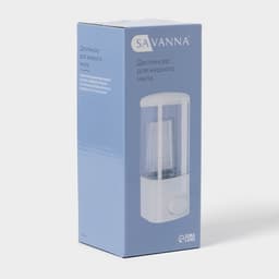 Диспенсер для жидкого мыла SAVANNA, механический, 500 мл, белый