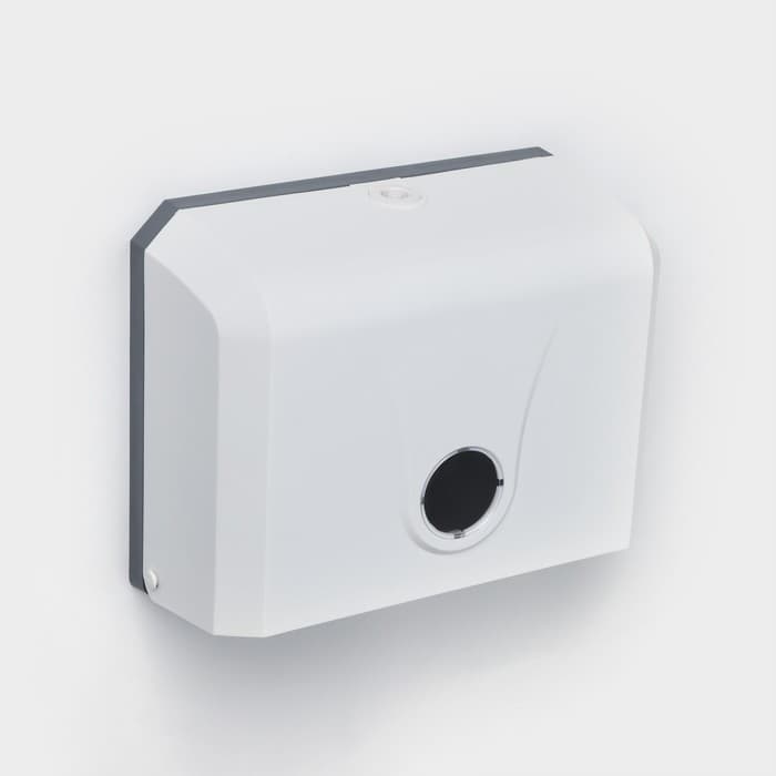 Диспенсер для бумажных полотенец в листах, 26×12×22 см, белый