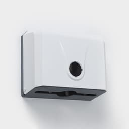 Диспенсер для бумажных полотенец в листах, 26×12×22 см, белый