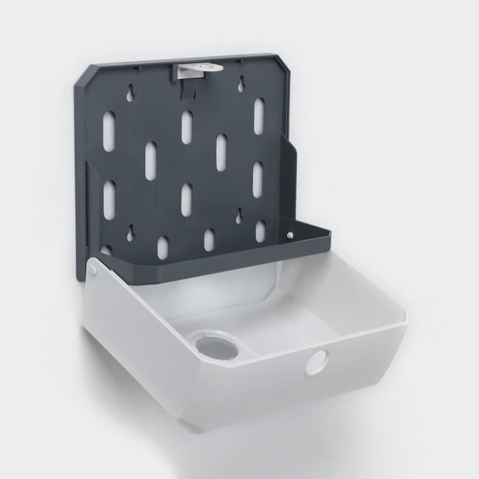 Диспенсер для бумажных полотенец в листах, 26×12×22 см, белый