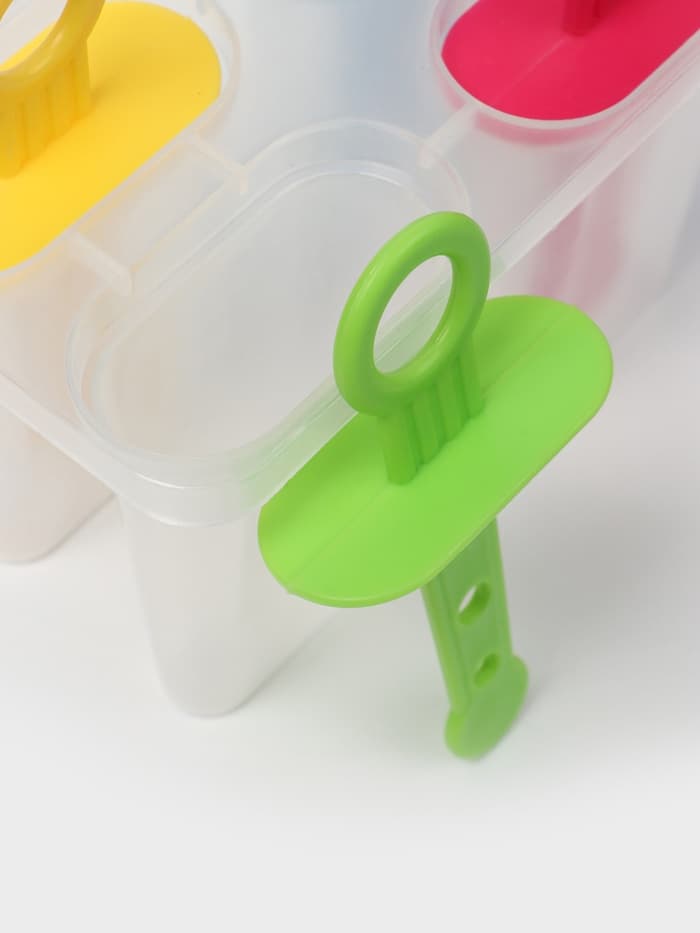 Форма для мороженого Доляна «Симпл», 12.5×7×10 см, 4 ячейки, 50 мл, пластик, прозрачная