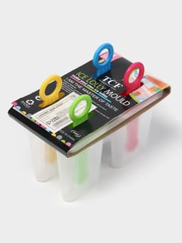 Форма для мороженого Доляна «Симпл», 12.5×7×10 см, 4 ячейки, 50 мл, пластик, прозрачная