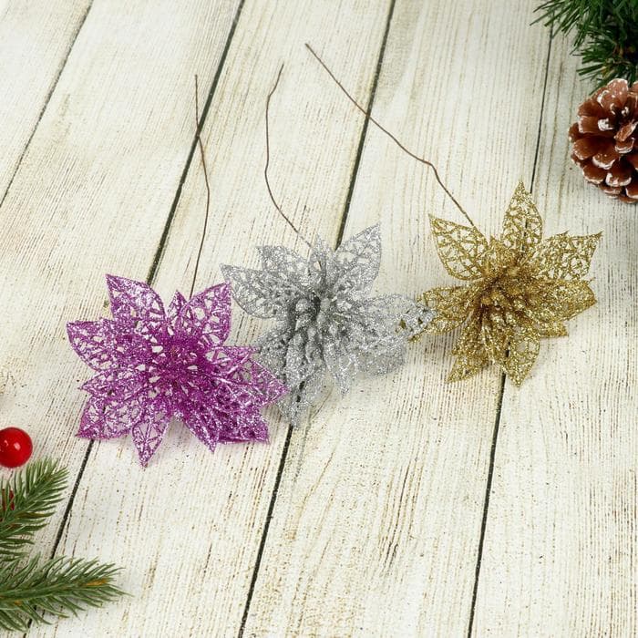 Цветы искусственные «Перелив», цветок-сетка, 8×20 см, МИКС