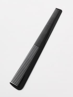Расчёска комбинированная, скошенная, 18.7×3(±1) см, чёрная