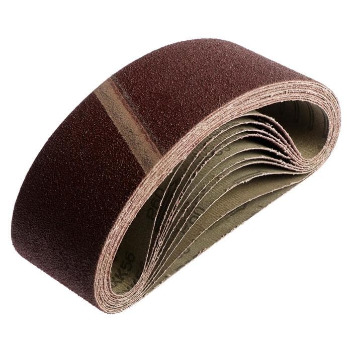 Лента абразивная бесконечная ТУНДРА, на тканевой основе, 75×533 мм, Р60, 10 шт.