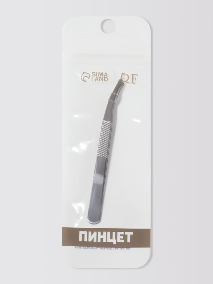 Пинцет со скошенными кончиками, широкий, 8.5 см