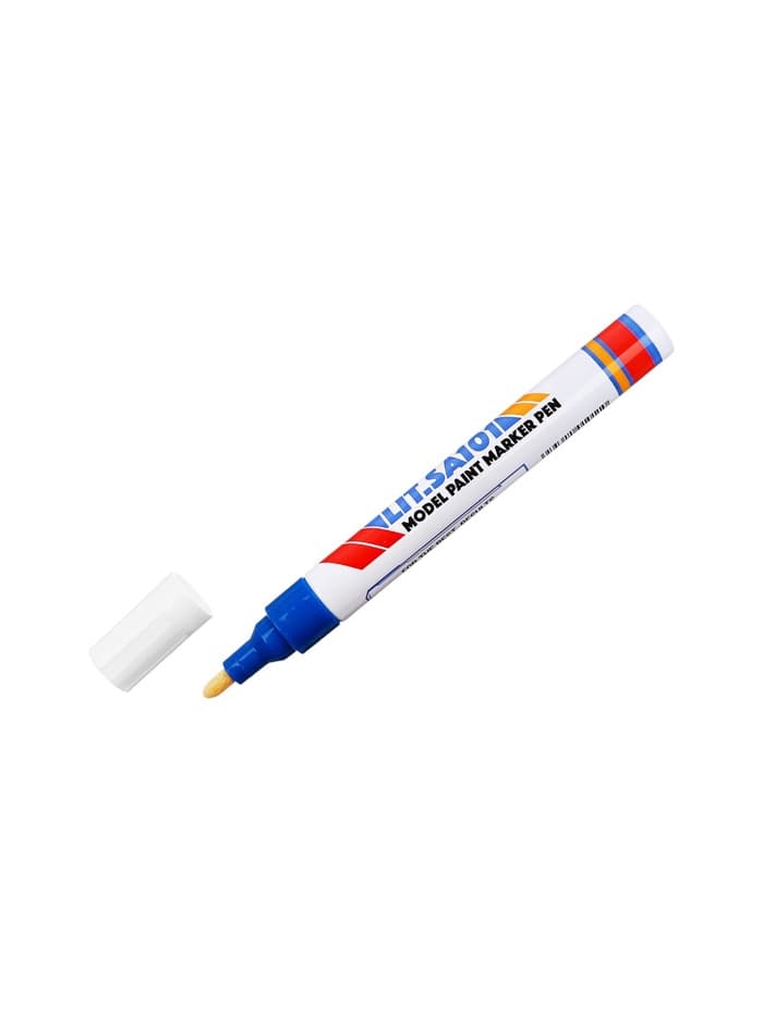 Маркер-краска Calligrata, лаковый, синий, узел 4 мм, ширина линии 2.5 мм