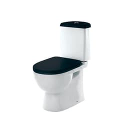 Унитаз компакт Sanita Best Color Black SL DM, 2-режима, арматура Geberit, белый