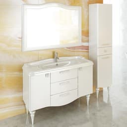 Тумба Comforty с раковиной Монако 120, цвет белый