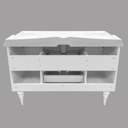 Тумба Comforty с раковиной Монако 120, цвет белый