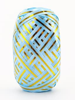 Лента упаковочная, с полосой, микс, 0.5 см × 10 м, набор 6 шт.