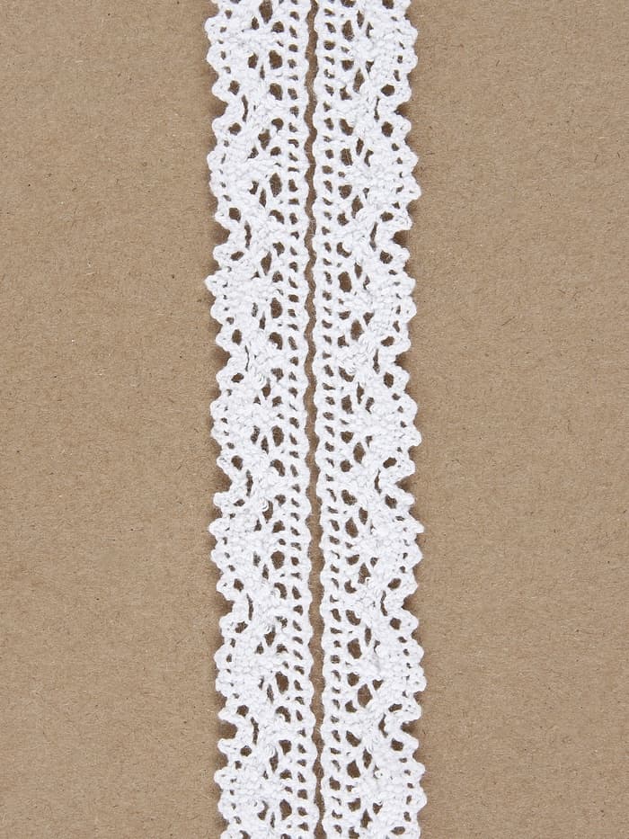 Кружево вязаное Арт Узор, 14 мм, 15±1 м, белое