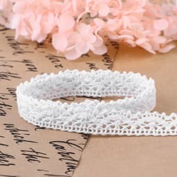 Кружево вязаное Арт Узор, 14 мм, 15±1 м, белое