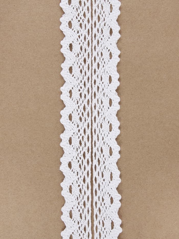 Кружево вязаное, 25 мм, 15±1 м, белое