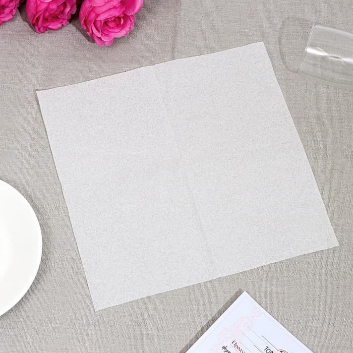 Салфетки бумажные, 24×24 см, 100 шт., белые