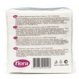 Салфетки бумажные, 24×24 см, 100 шт., белые