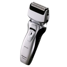 Электробритва Panasonic ES-RW30S, 2 головки, бритьё влажное/сухое, триммер, от АКБ, серебристая