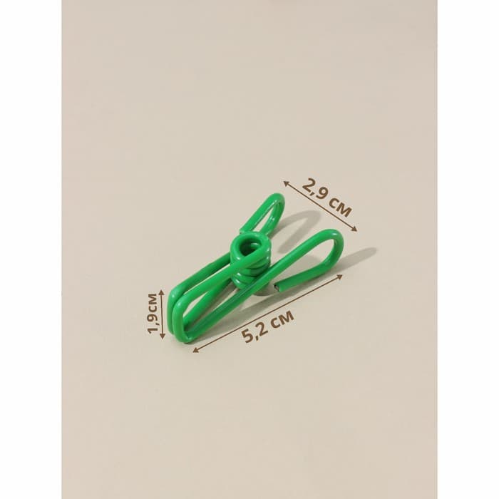 Прищепки для белья Доляна, 5.5×2.9×1.9 см, 10 шт., МИКС