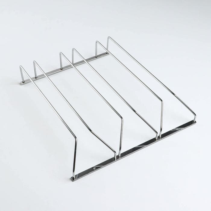 Сушилка для бокалов Доляна, 3 направляющих, 34×6.5×33 см, хромированная