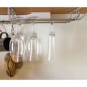 Сушилка для бокалов Доляна, 3 направляющих, 34×6.5×33 см, хромированная