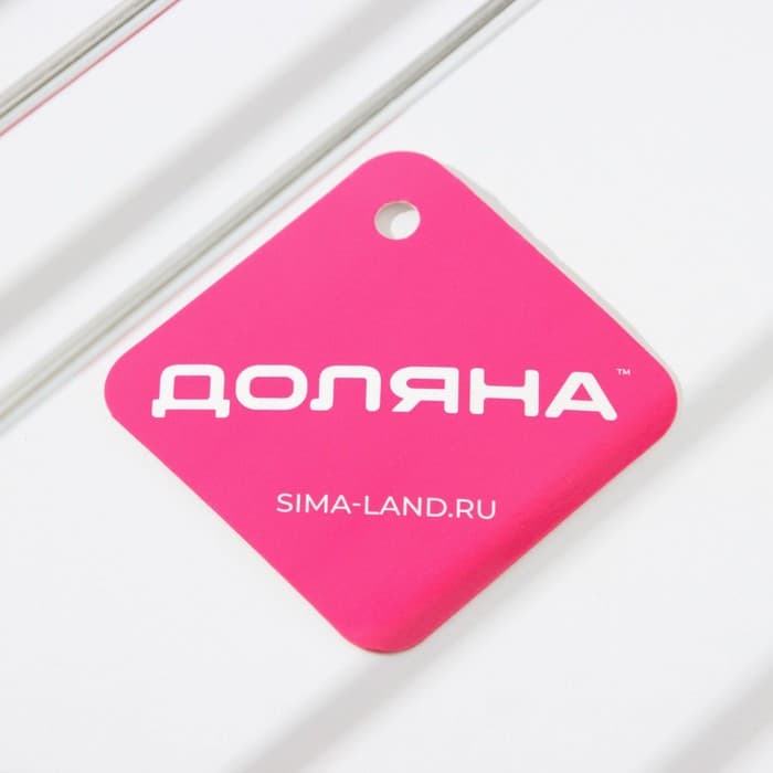 Сушилка для бокалов Доляна, 3 направляющих, 34×6.5×33 см, хромированная