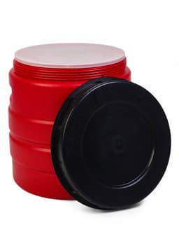 Бочка для воды пластиковая, с крышкой, 24 л, МИКС